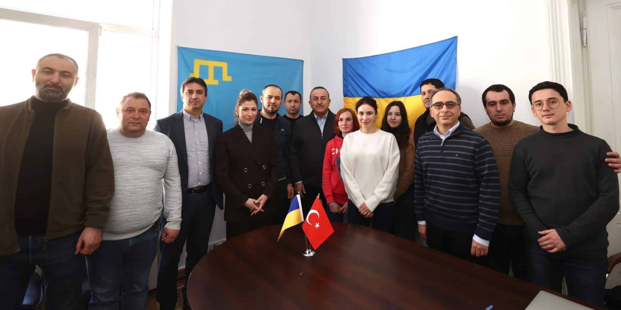 Ο υπουργός Εξωτερικών της κυβέρνησης Ερντογάν, Μεβλούτ Τσαβούσογλου στην Ουκρανία