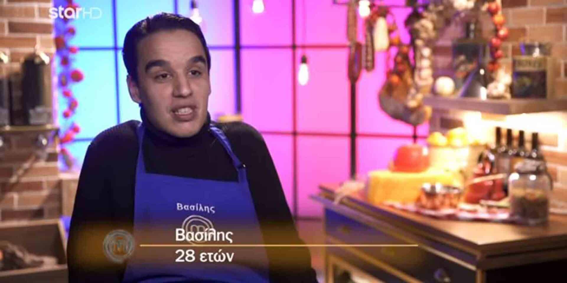 Ο Βασίλης Μπόλλος του Masterchef