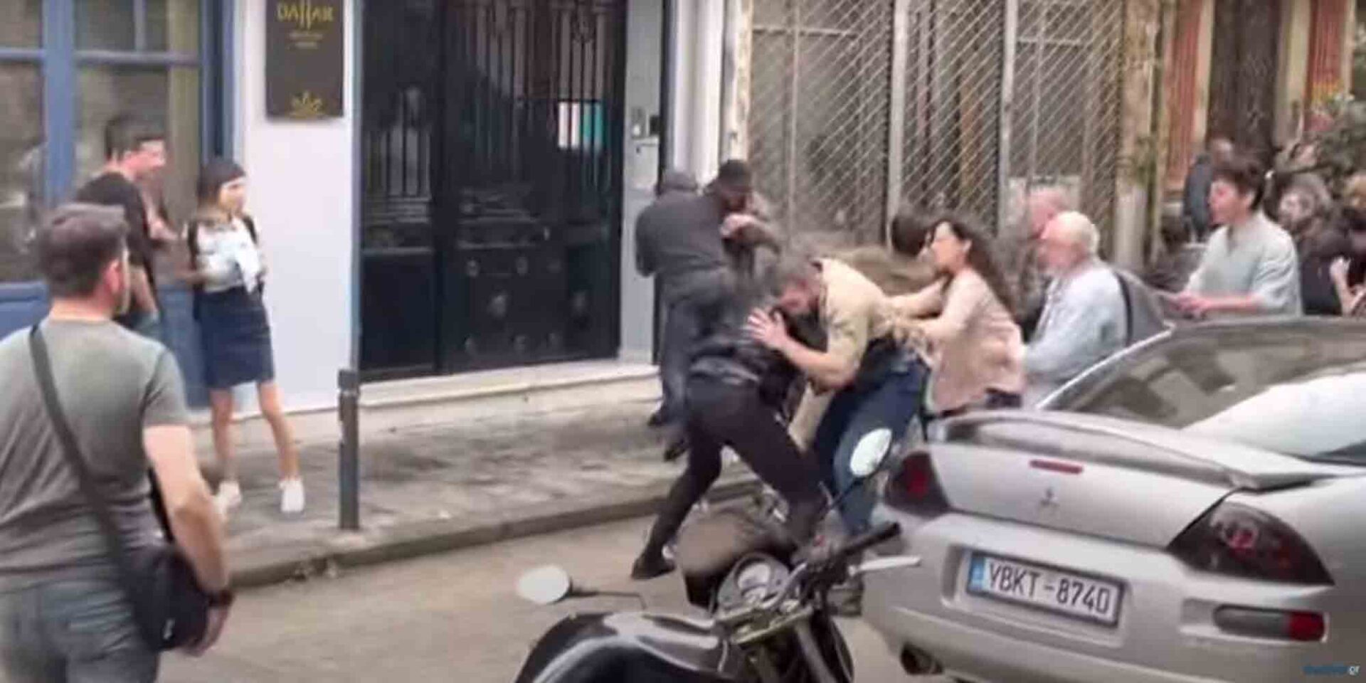 Σκηνές βίας από την ταινία που γυρίζουν στη Θεσσαλονίκη