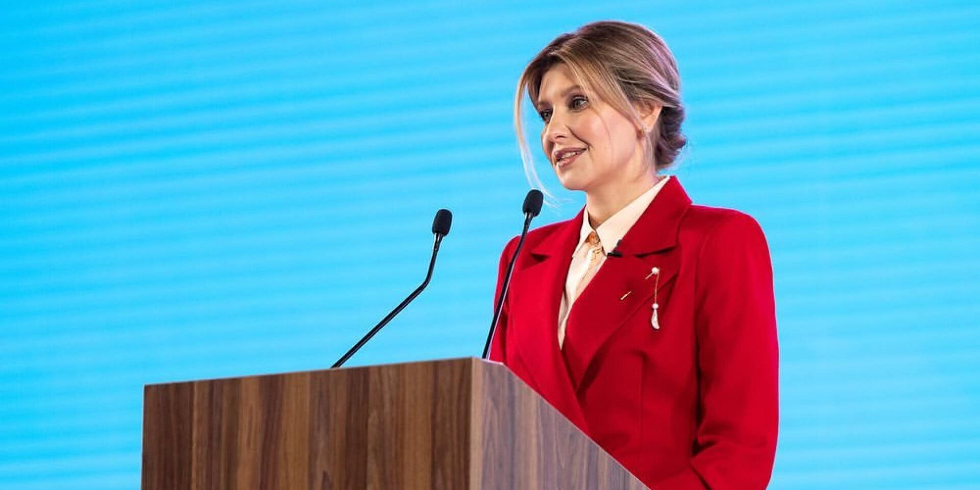 Η σύζυγος του Ουκρανού προέδρου Ζελένσκι, Ολένα Ζελένσκα