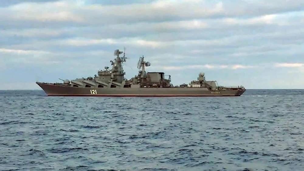 Το ρωσικό πλοίο Moskva που βυθίστηκε
