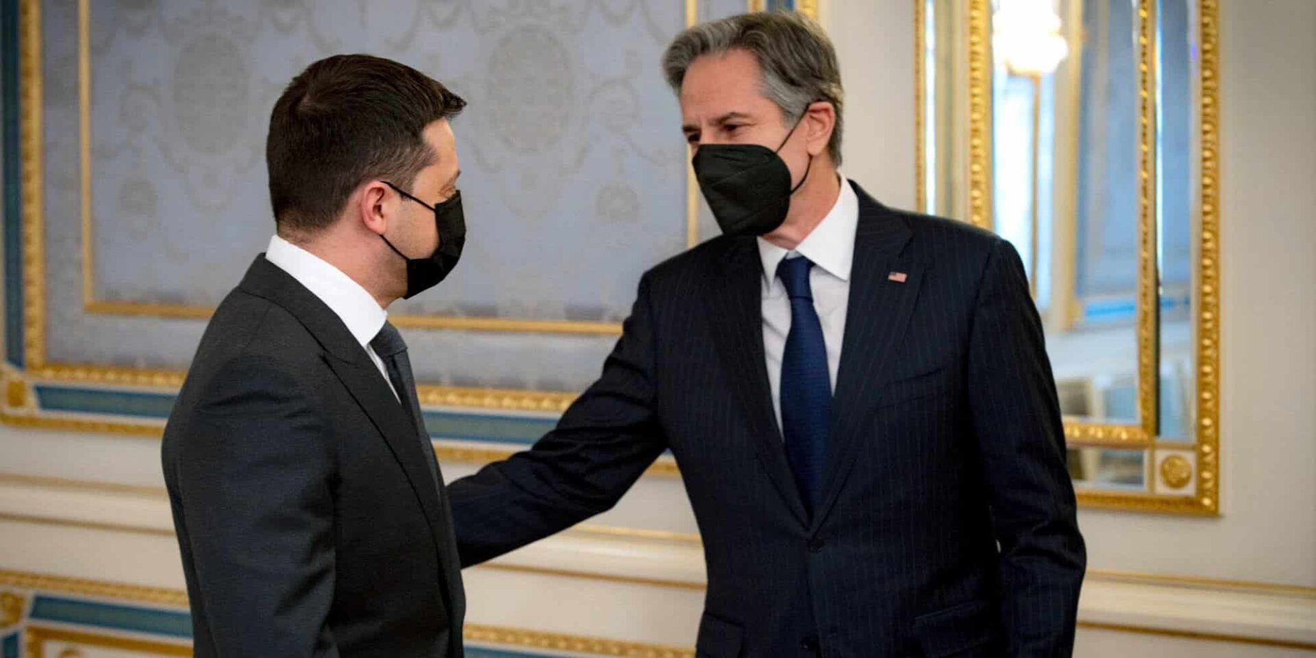 Ο Βολοντίμιρ Ζελένσκι με τον Άντονι Μπλίνκεν
