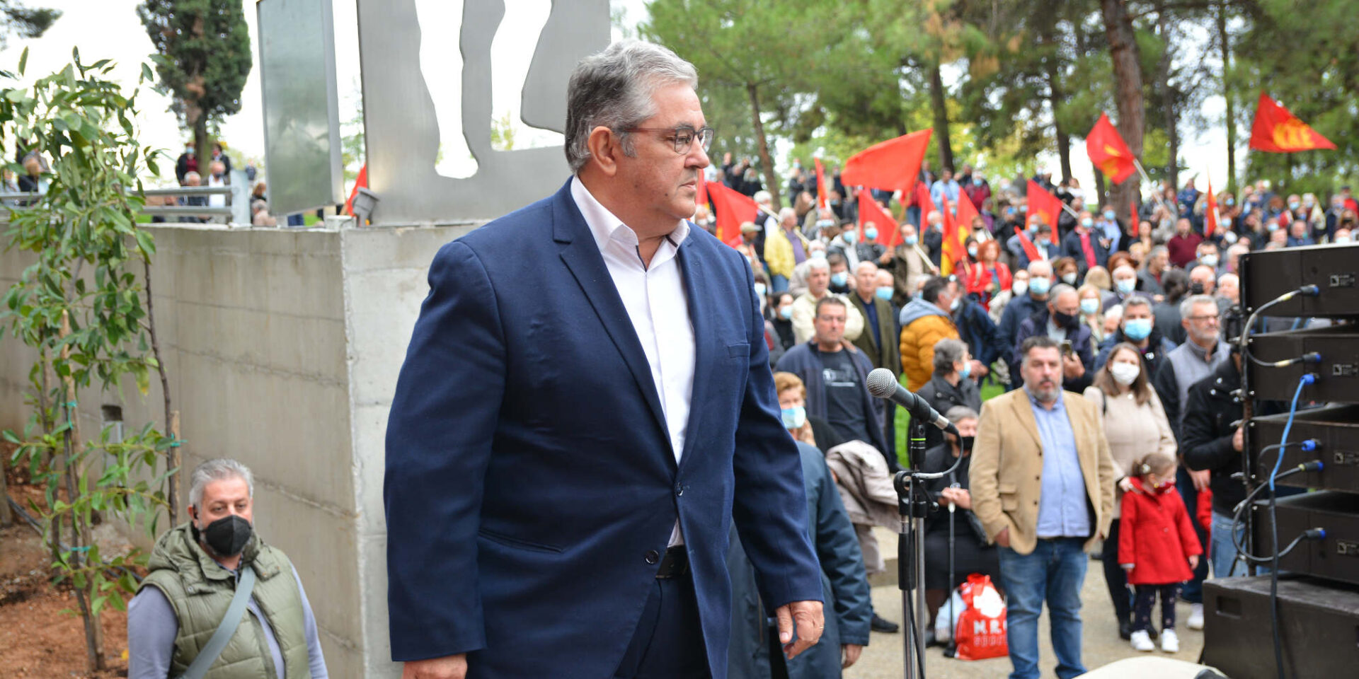 Ο γγ του ΚΚΕ, Δημήτρης Κουτσούμπας στη Λάρισα