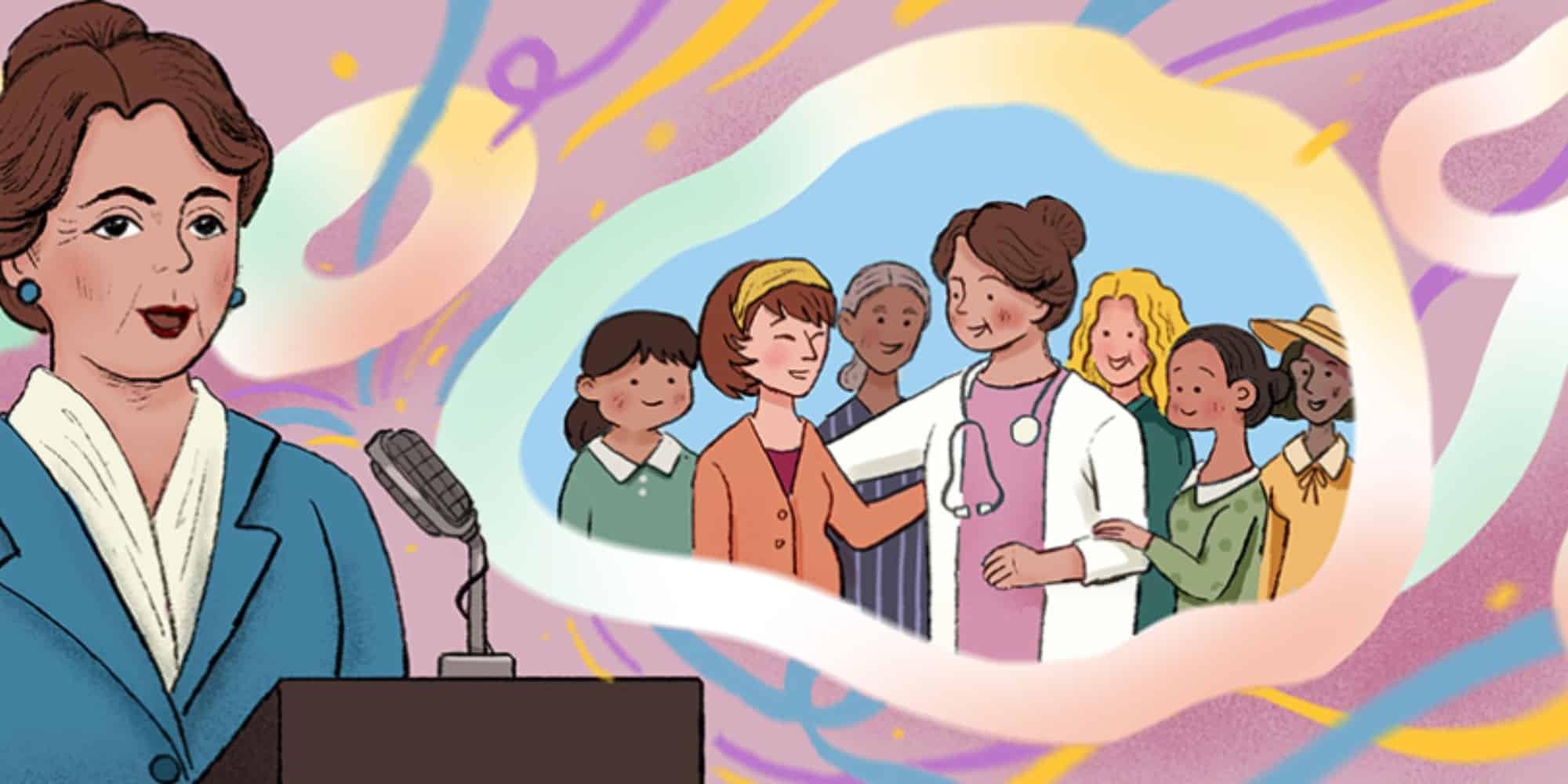doodle 1 - Η Google τιμά τα 155α γενέθλια της Δρ. Elvira Rawson με doodle