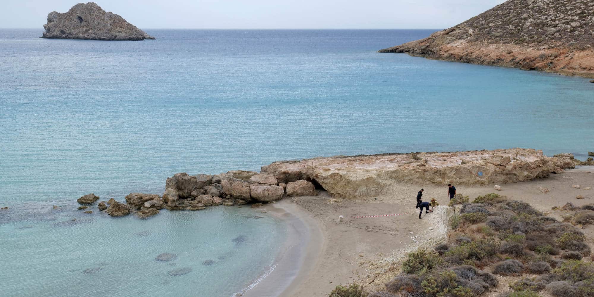 Παραλία στη νότια Κρήτη όπου έγινε αισθητός ο σεισμός