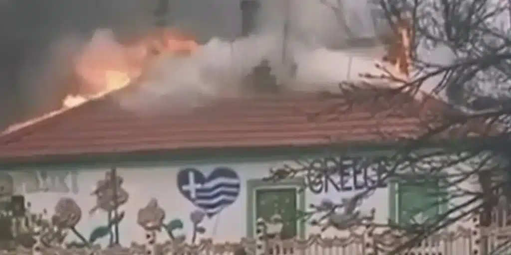 Το ελληνικό σχολείο στο Ντονμπάς στις φλόγες