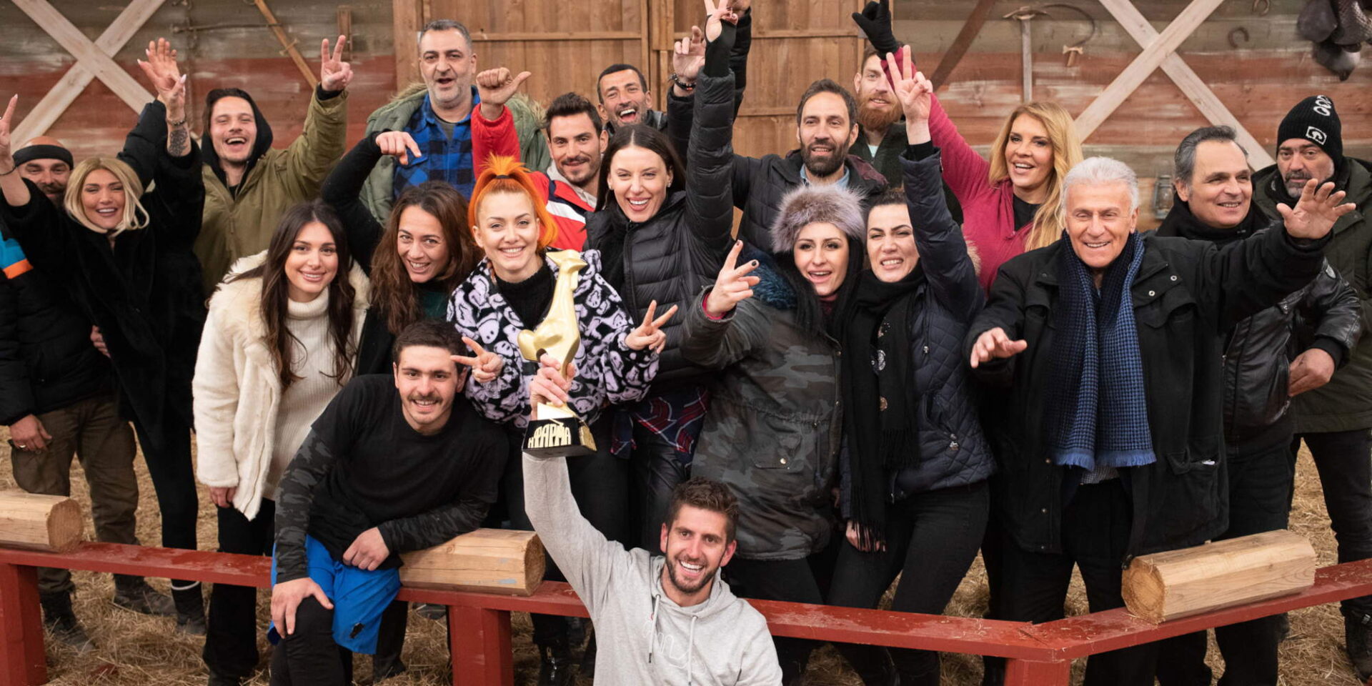 Εικόνα από τον τελικό του ριάλιτι Φάρμα