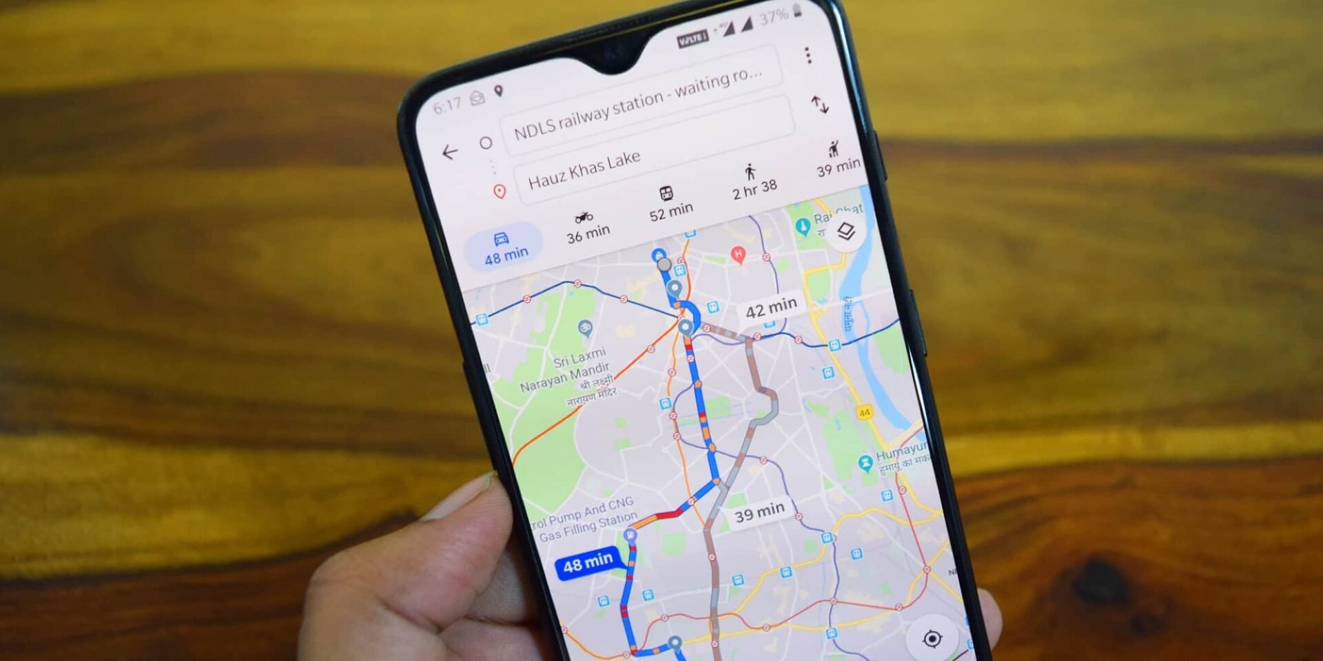 Google Maps - road trip