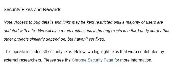 Η προειδοποίηση στους χρήστες του Chrome