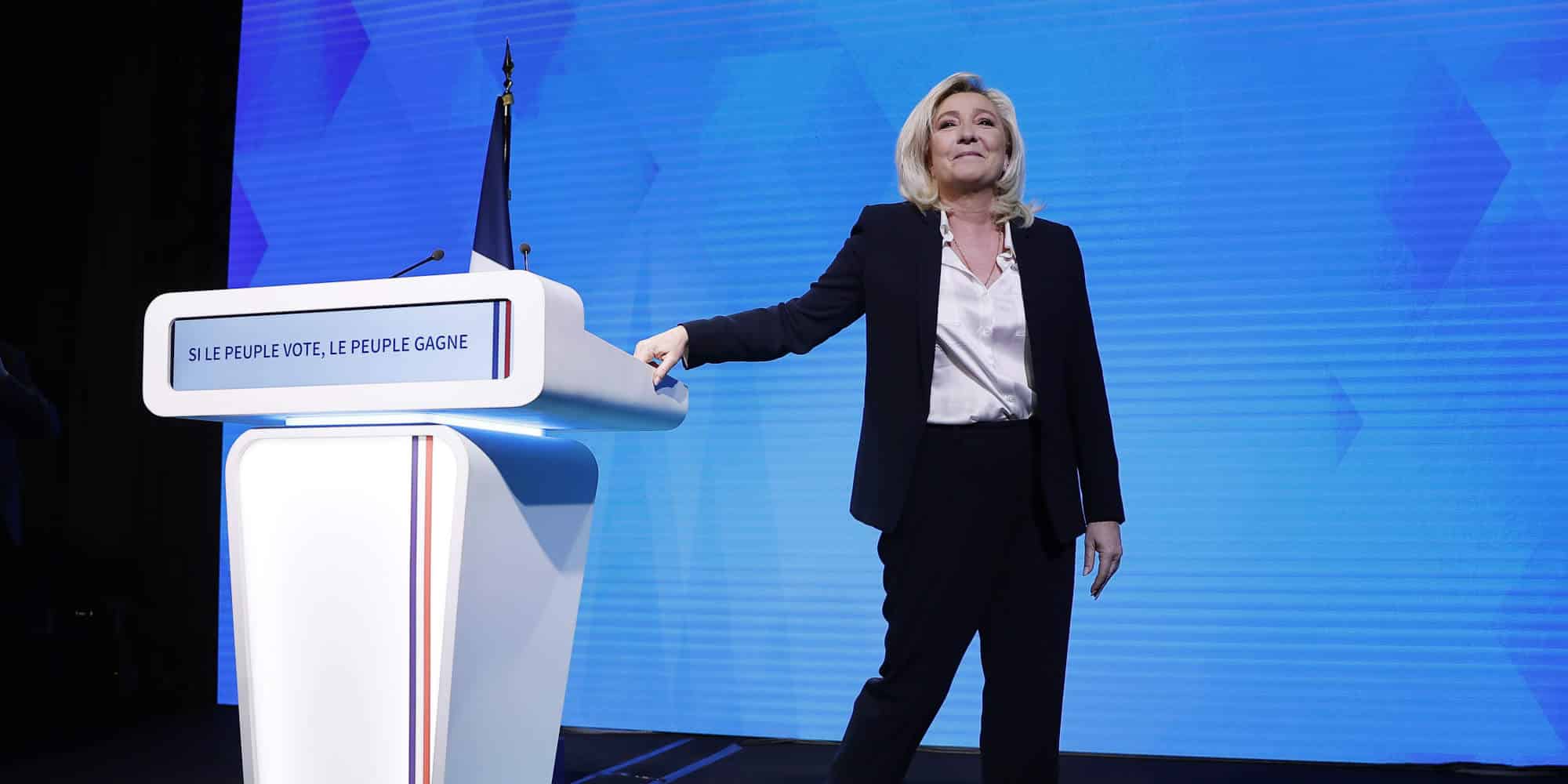 Η υποψήφια για την προεδρία στη Γαλλία, Μαρίν Λεπέν