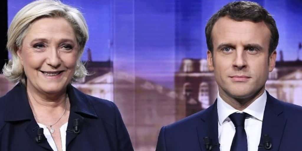 Οι δύο φιναλίστ των εκλογών στη Γαλλία, Μαρίν Λεπέν και Εμανουέλ Μακρόν