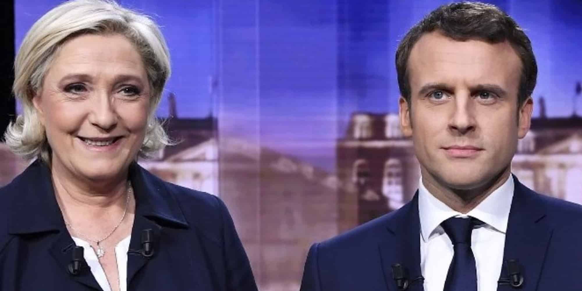 Οι δύο φιναλίστ των εκλογών στη Γαλλία, Μαρίν Λεπέν και Εμανουέλ Μακρόν