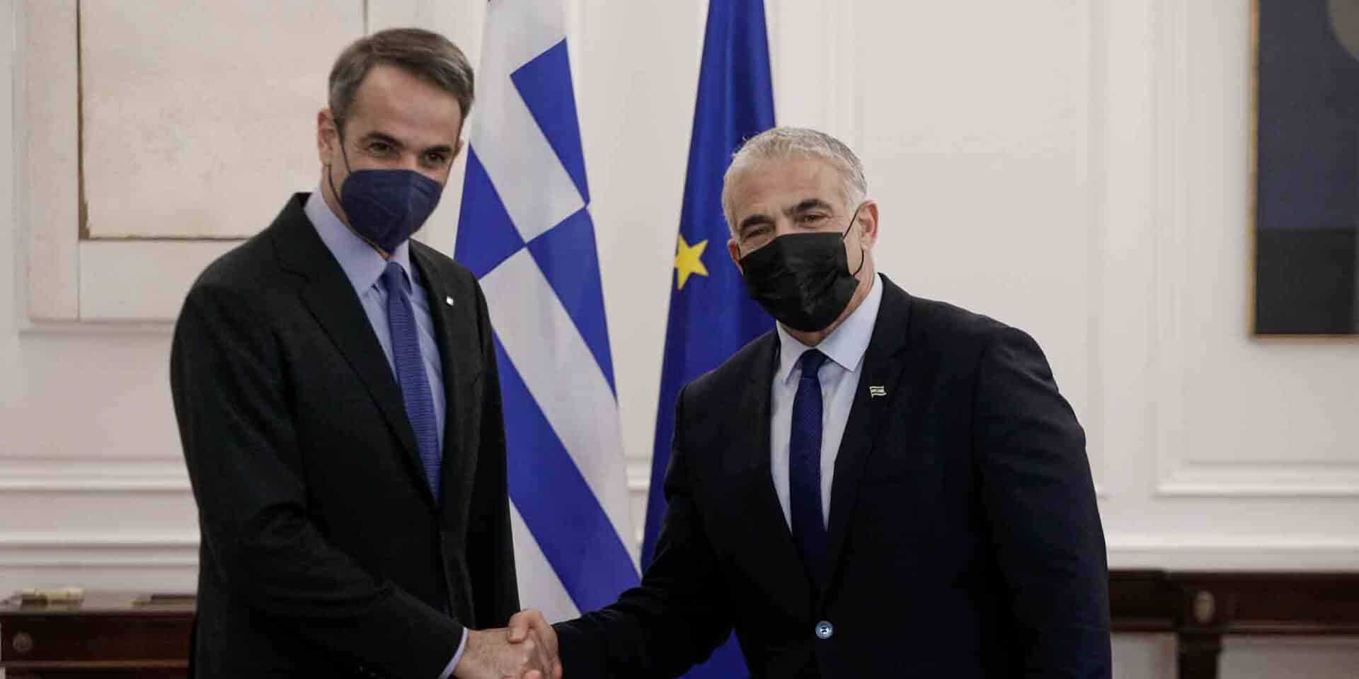 ΣΥΝΑΝΤΗΣΗ ΤΟΥ ΠΡΩΘΥΠΟΥΡΓΟΥ ΚΥΡΙΑΚΟΥ ΜΗΤΣΟΤΑΚΗΣ ΜΕ ΤΟΝ ΑΝΑΠΛΗΡΩΤΗ ΠΡΩΘΥΠΟΥΡΓΟ ΚΑΙ ΥΠΟΥΡΓΟ ΕΞΩΤΕΡΙΚΩΝ ΤΟΥ ΙΣΡΑΗΛ YAIR LAPID