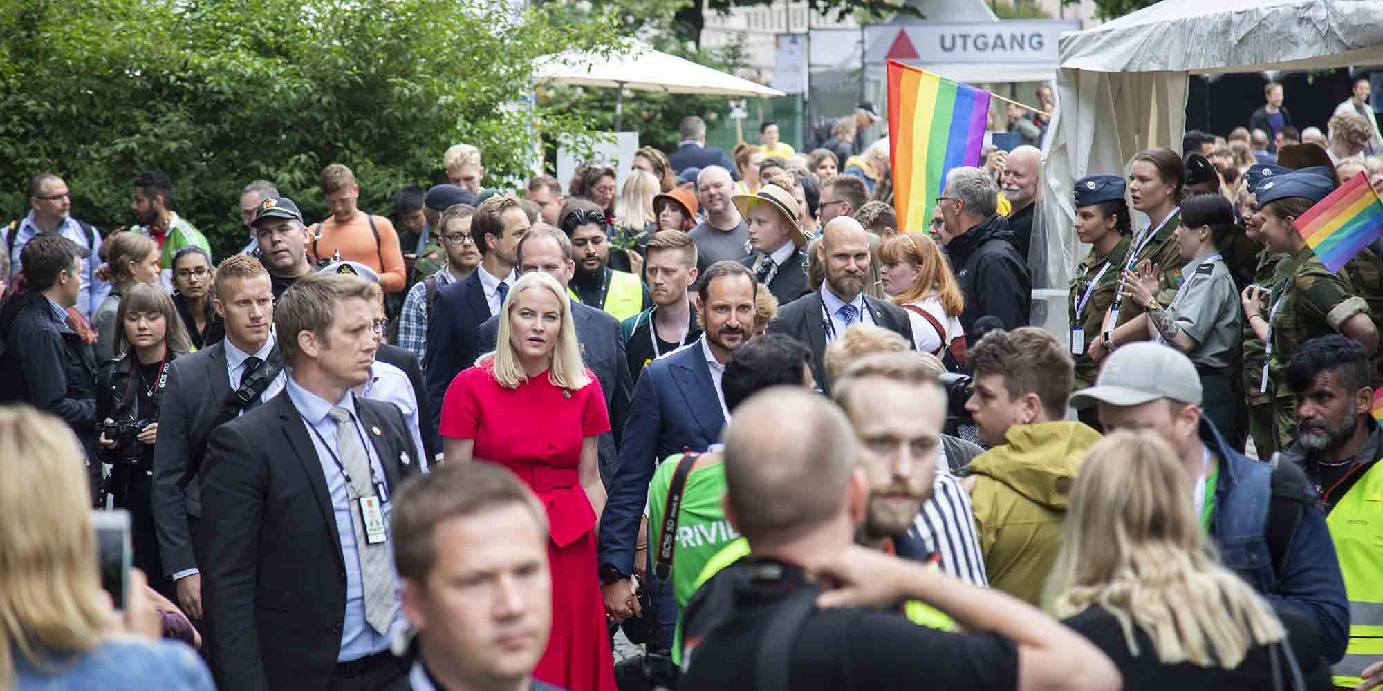 Η πριγκίπισα Μέτε Χάριτ σε παλαιότερη παρουσία της στο gay pride της Νορβηγίας