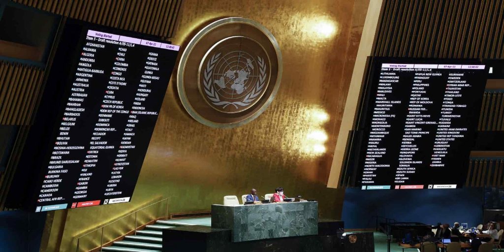 Η ψηφοφορία της Γενικής Συνέλευσης του ΟΗΕ