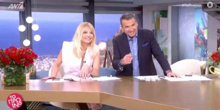 Τηλεθέαση: Κατέρριψε το ρεκόρ της σεζόν το «Πρωινό» στον ΑΝΤ1 – Χτύπησε 40αρι στο γυναικείο κοινό