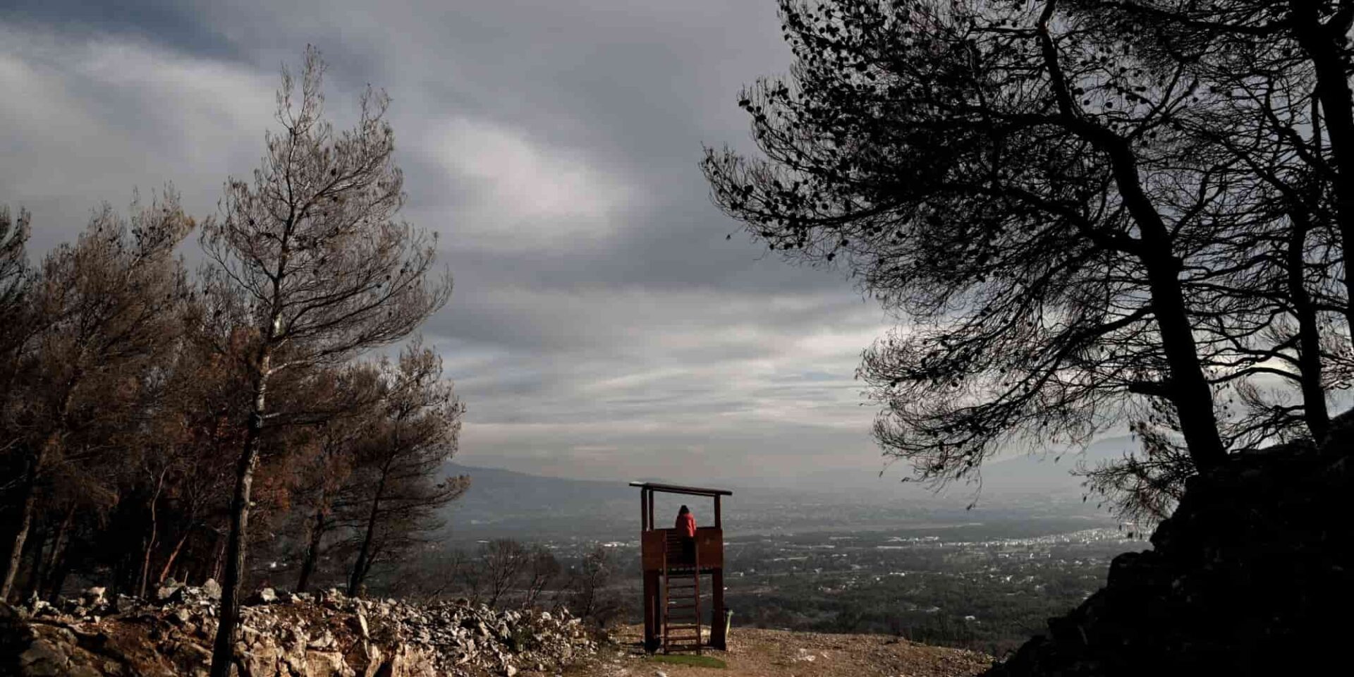 Συννεφιασμένος καιρός στην Πάρνηθα στην Αθήνα