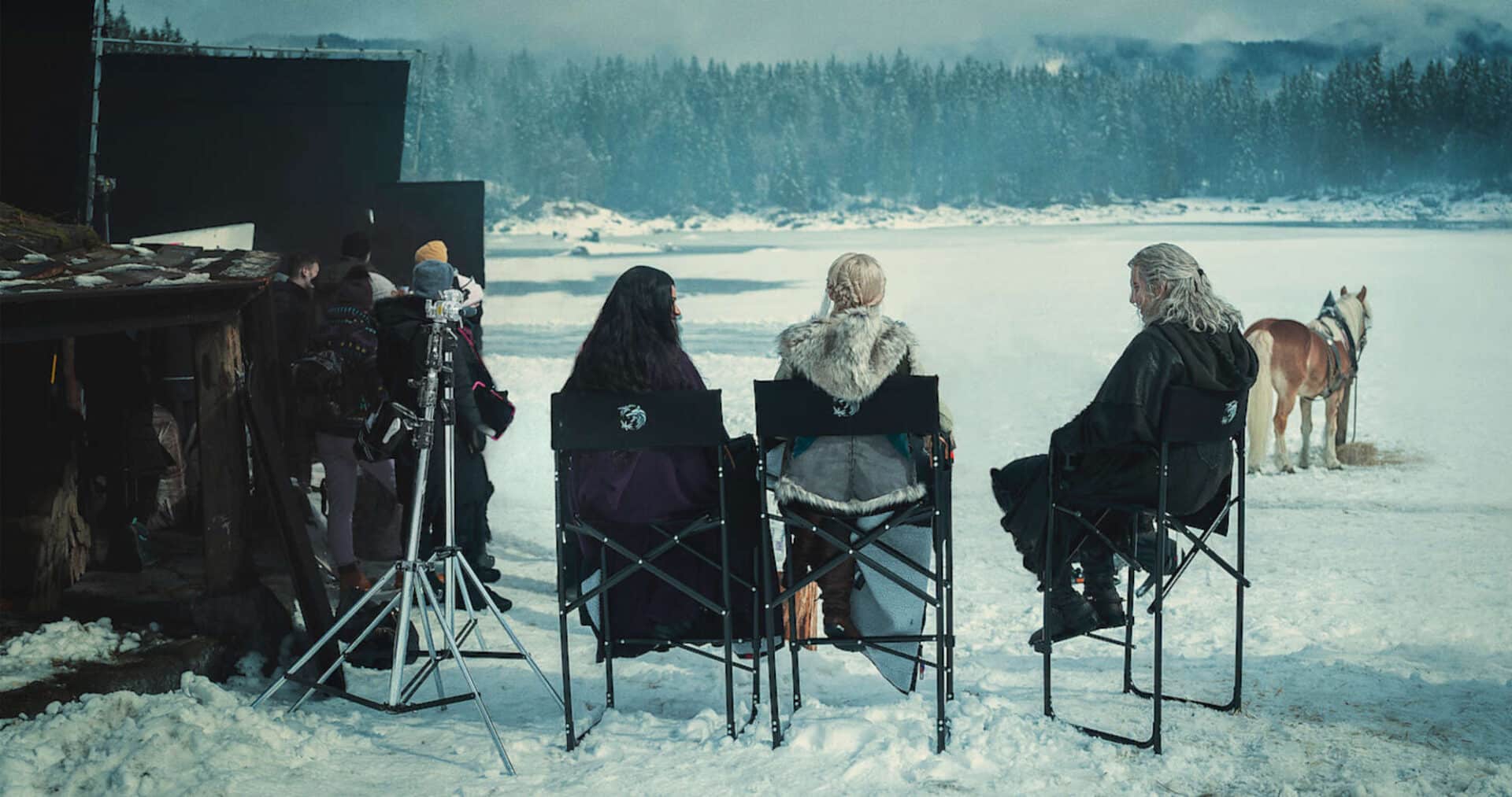 Εικόνα από τα γυρίσματα της σειράς του Netflix, The Witcher