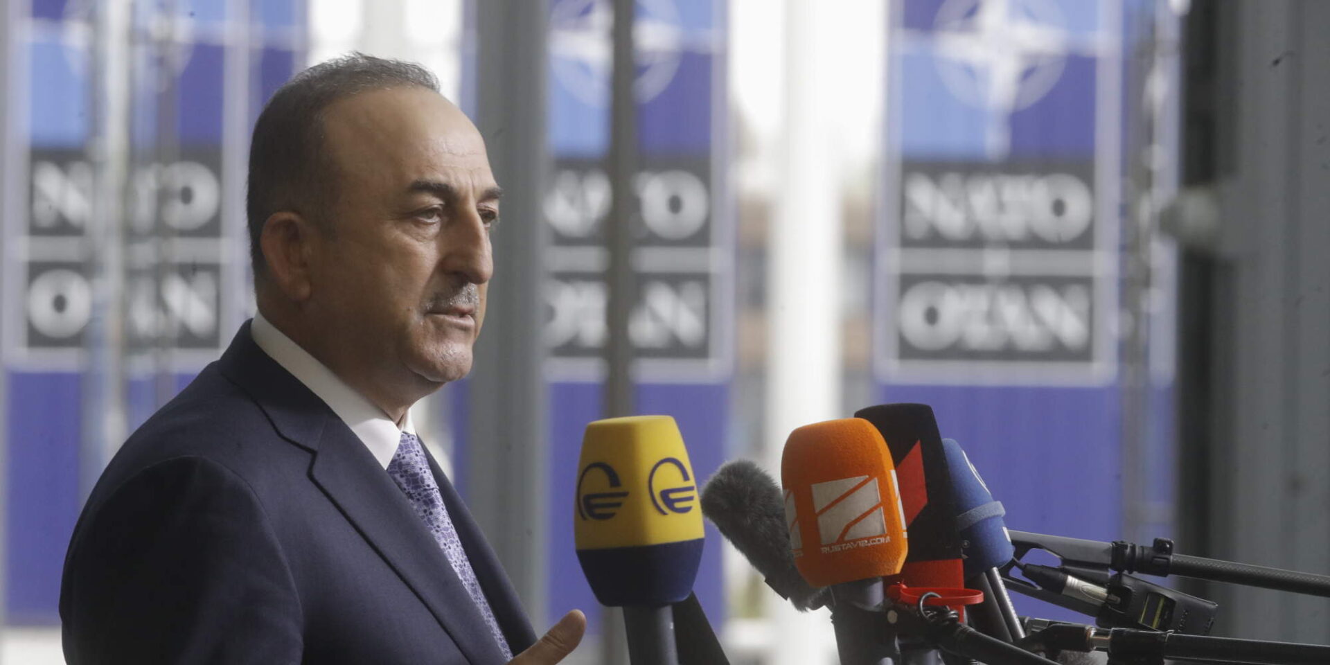 Ο Τούρκος ΥΠΕΞ, Μεβλούτ Τσαβούσογλου σε παλιότερη Σύνοδο του ΝΑΤΟ