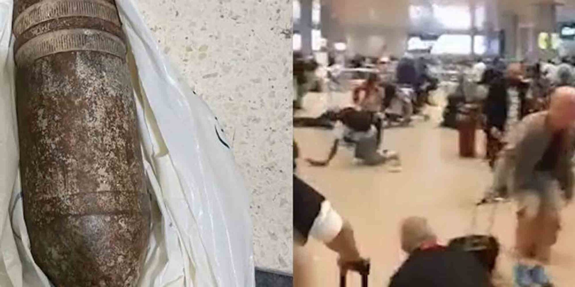 Εικόνα από την οβίδα στο αεροδρόμιο του Τελ Αβίβ