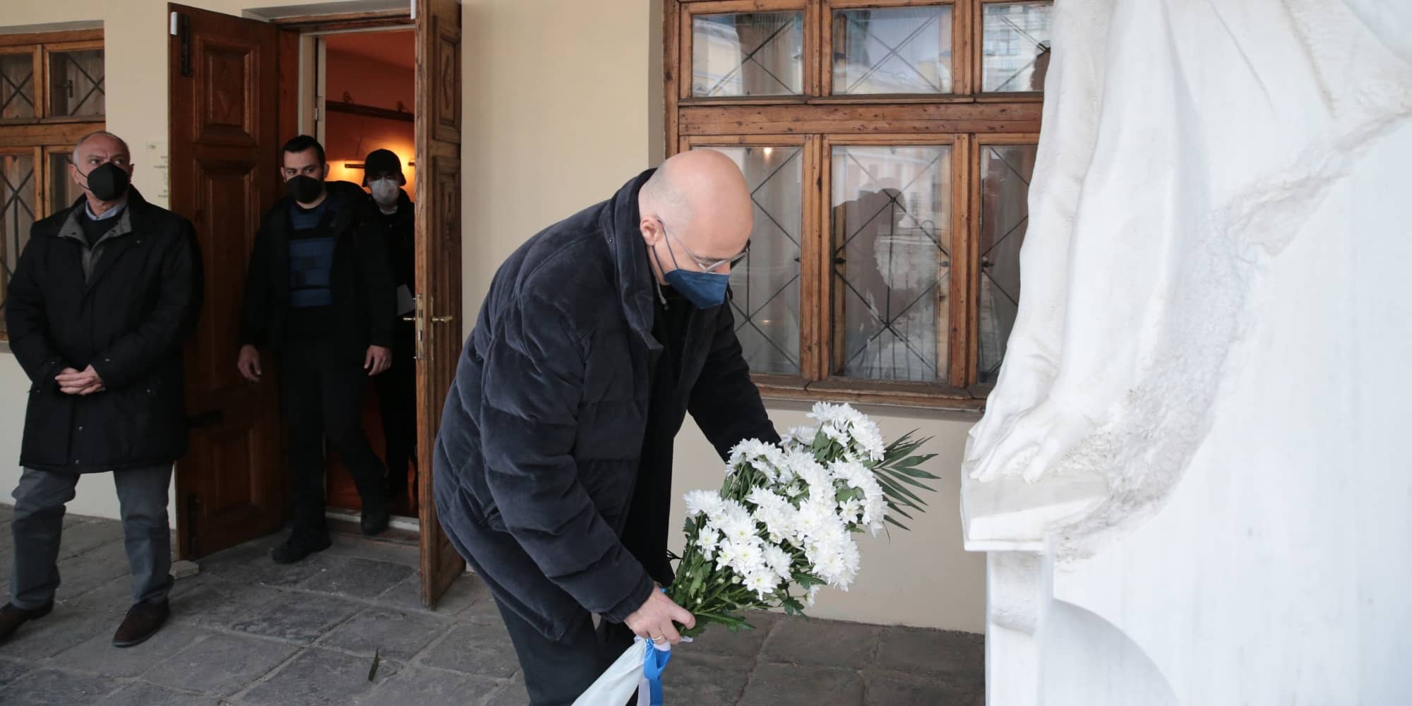 Ο υπουργός Εξωτερικών , Νίκος Δένδιας στην Οδησσό