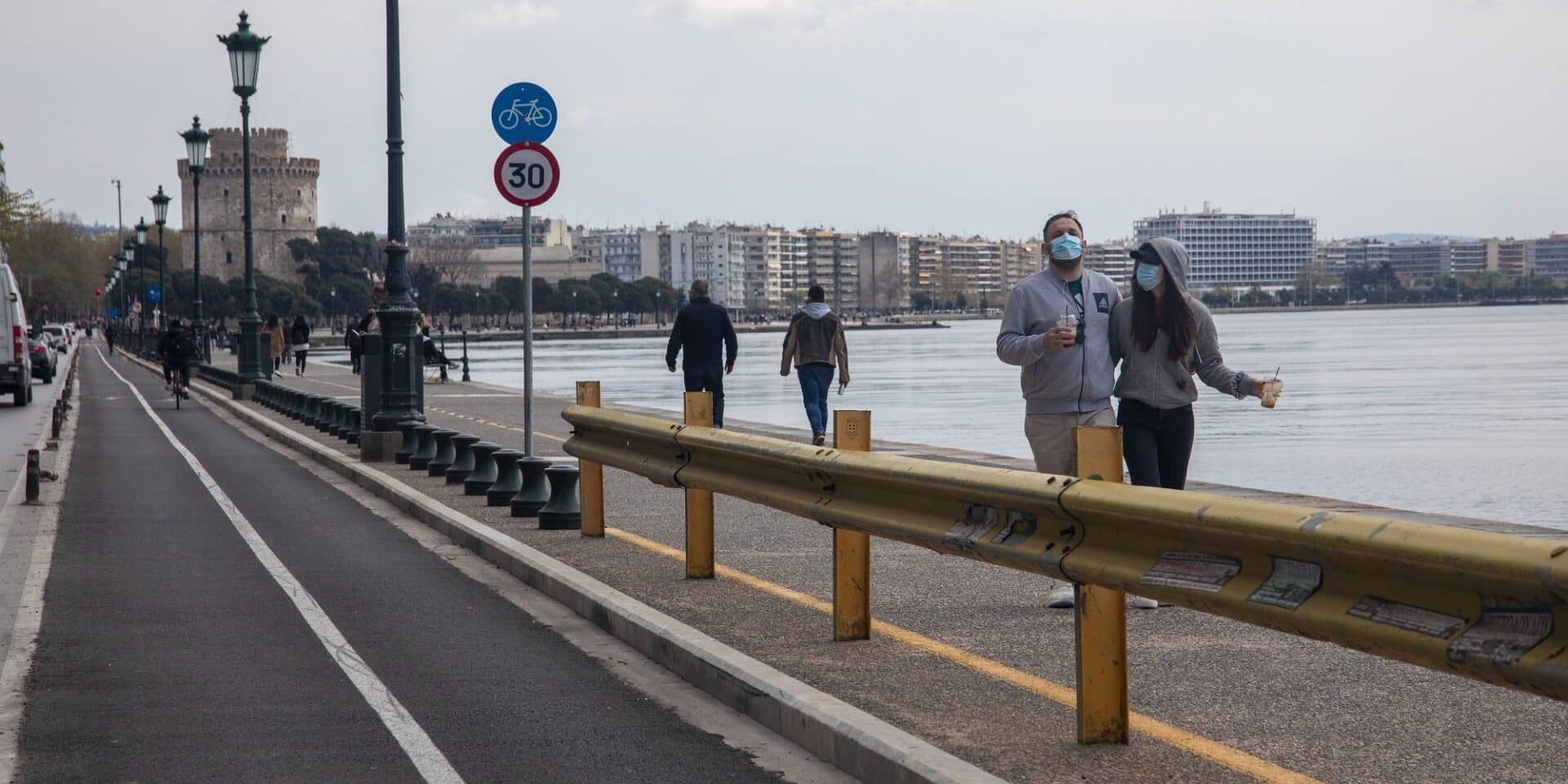 Δρόμος στη Θεσσαλονίκη
