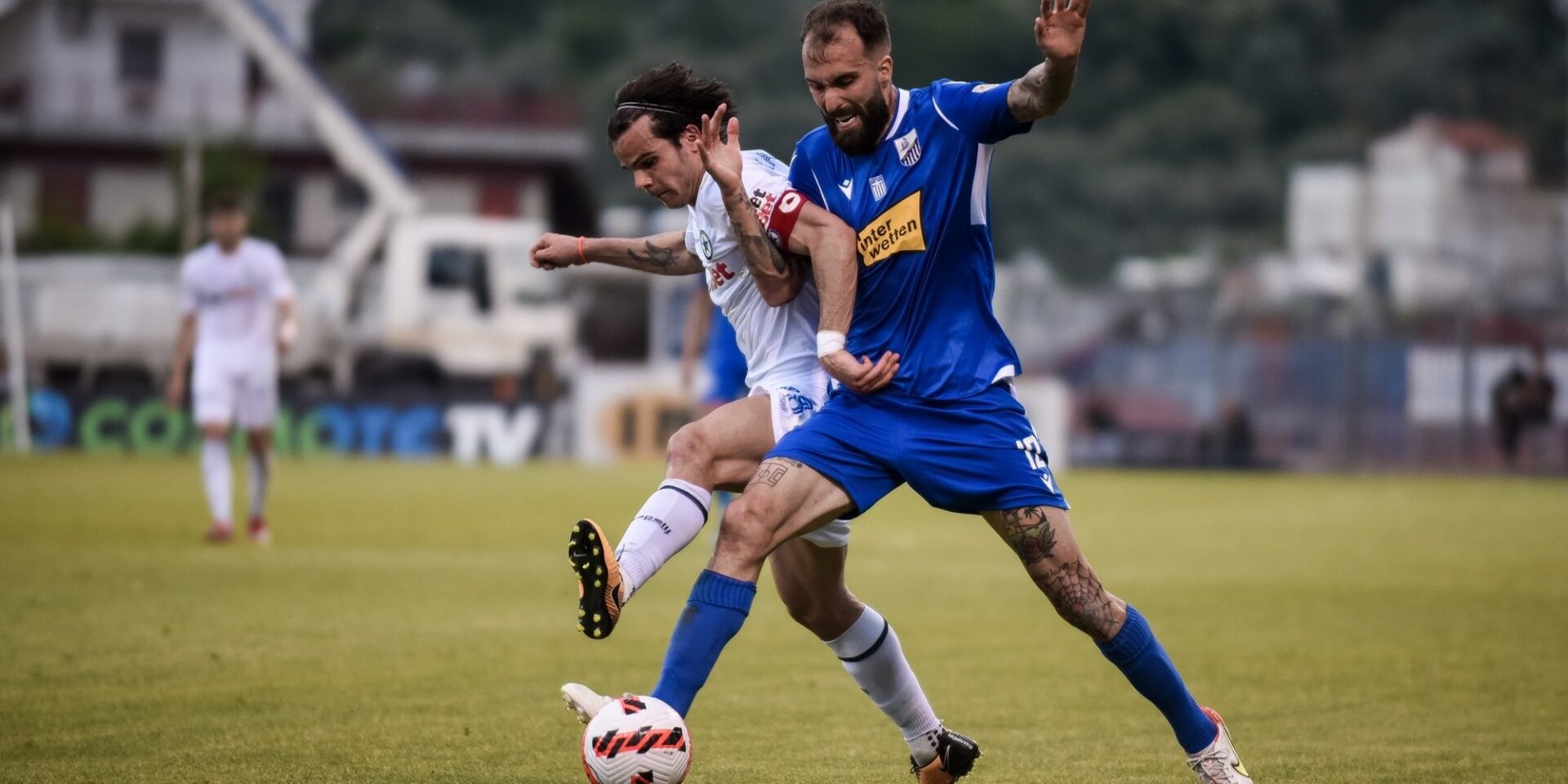 Φάση από το Λαμία - Ατρόμητος για την Super League