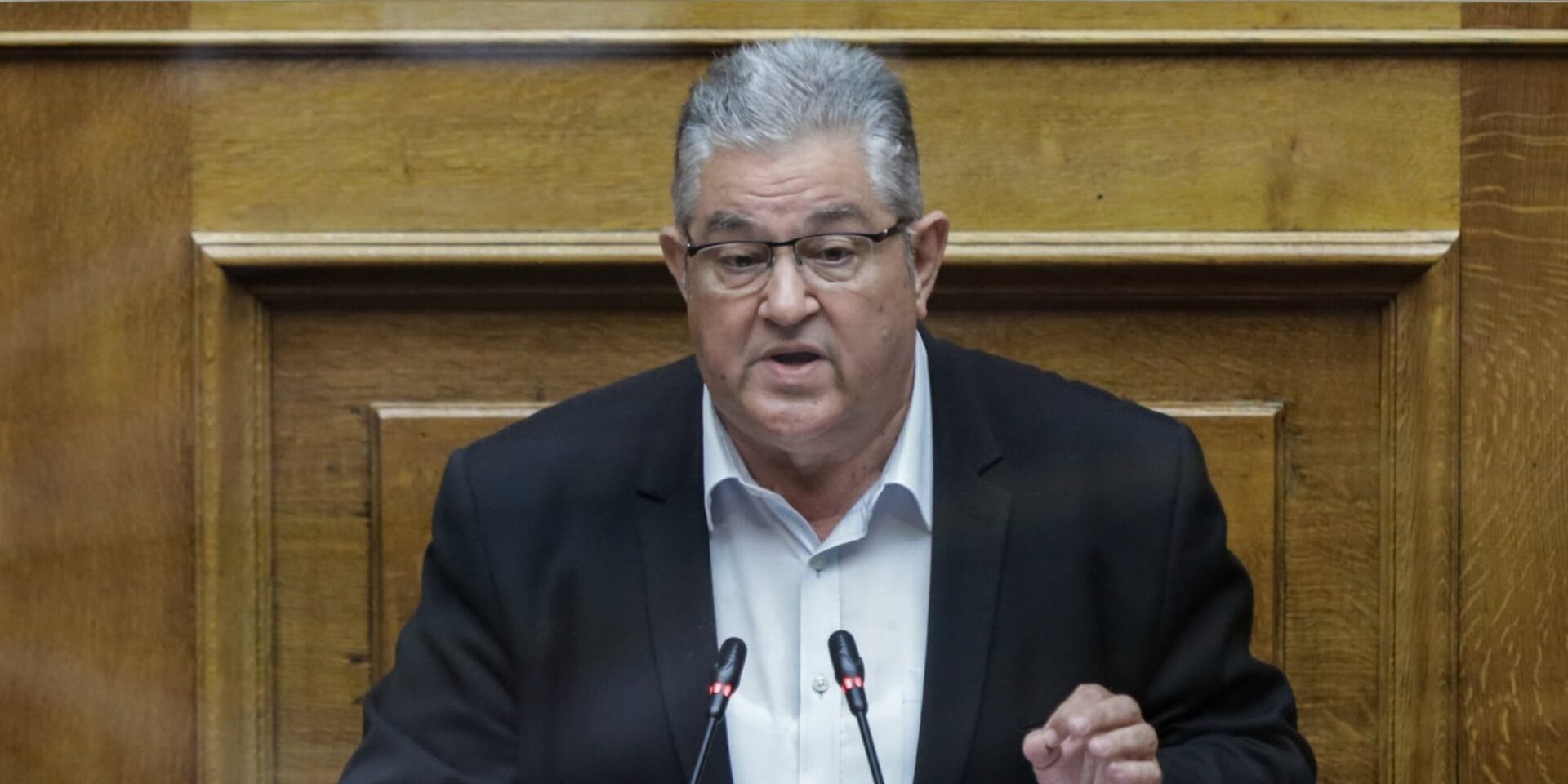 Ο Δημήτρης Κουτσούμπας στην Βουλή