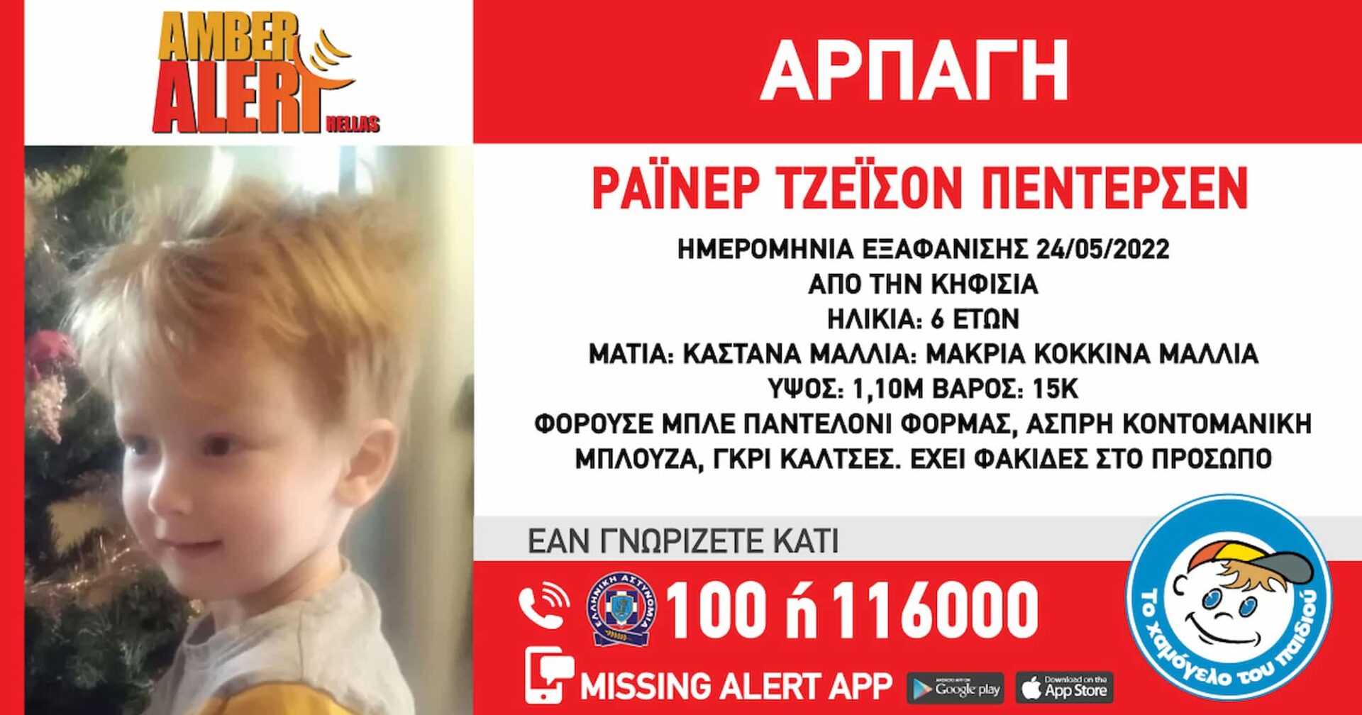 Ο 6χρονος που εξαφανίστηκε