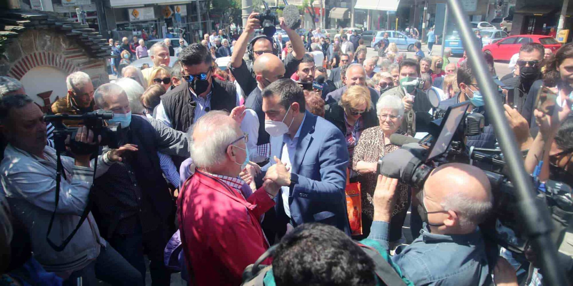 Ο Αλέξης Τσίπρας στην Πολίχνη
