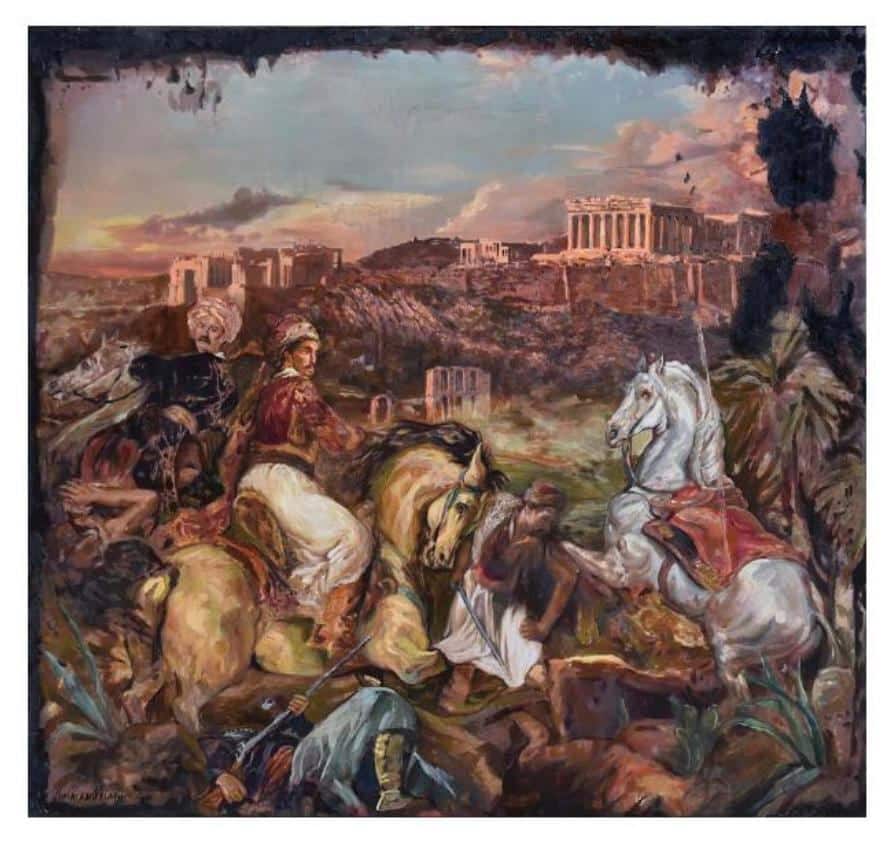 Έργο της Ράνιας Καπελιάρη: «Ο Φαβιέρος στην πολιορκία της Ακρόπολης»