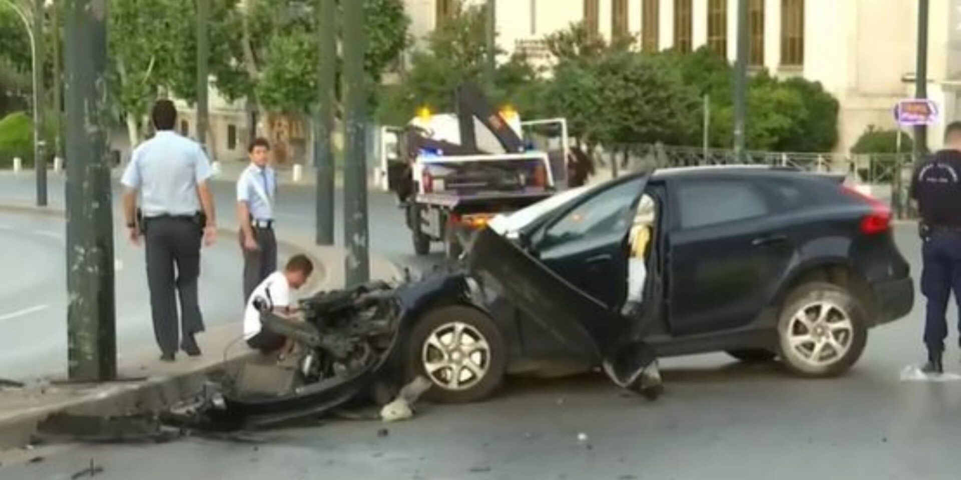 Εικόνα από το τροχαίο