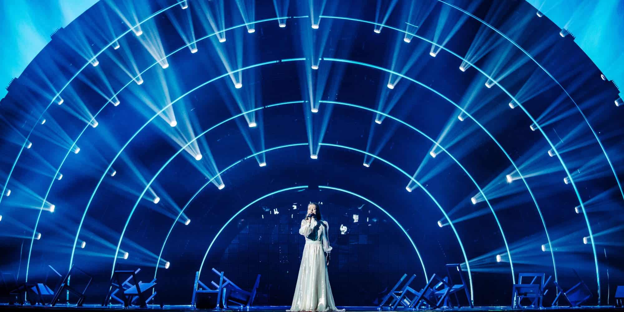 Η Αμάντα Γεωργιάδη από τη σκηνή του Τορίνο στη Eurovision