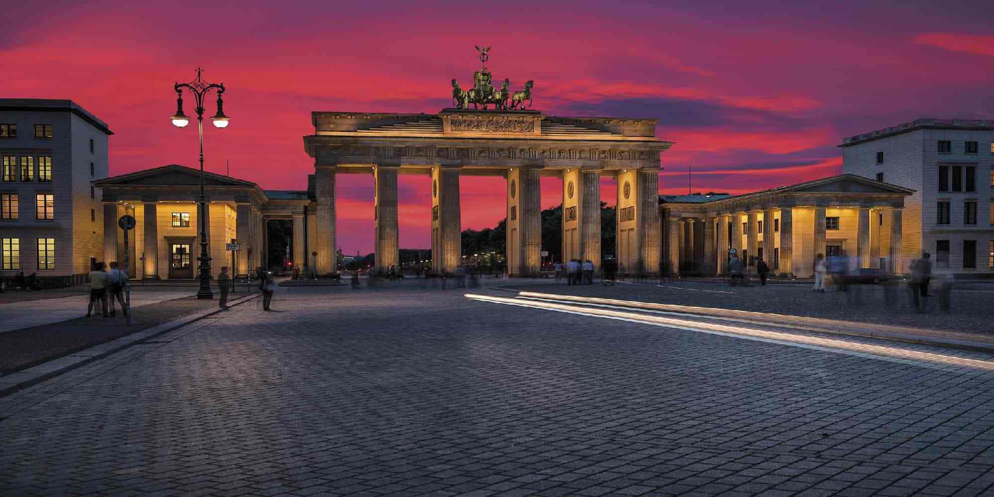 H Πύλη του Βρανδεμβούργου, στο Βερολίνο την πρωτεύουσα της Γερμανίας