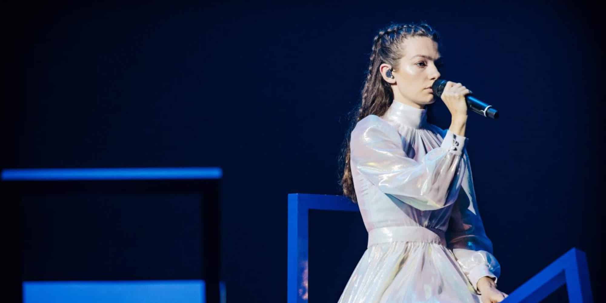 Η Αμάντα στην πρώτη της πρόβα στη σκηνή της Eurovision