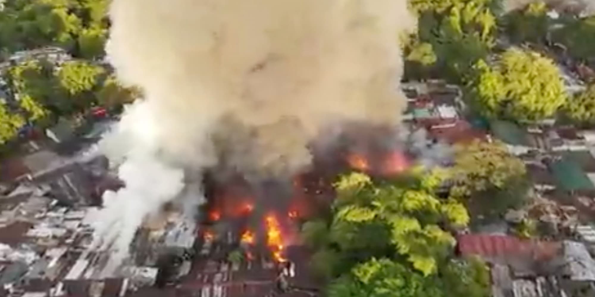 Πυρκαγιά σε παραγκούπολη στις Φιλιππίνες