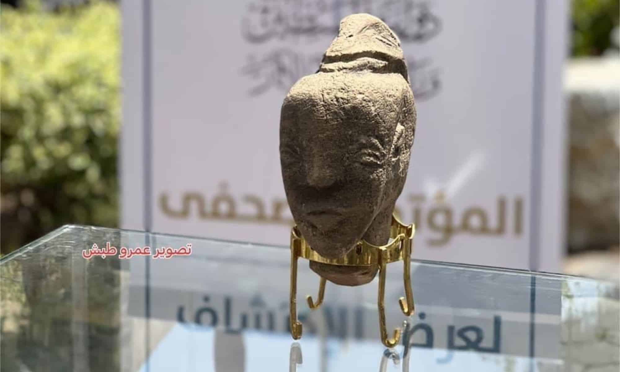 Το αγαλματίδιο εικονίζει την Ανάτ των Χαναναίων, θεά του έρωτα και της ομορφιάς, σύμφωνα με το τμήμα Αρχαιοτήτων της Γάζας / Φωτογραφία: Twitter