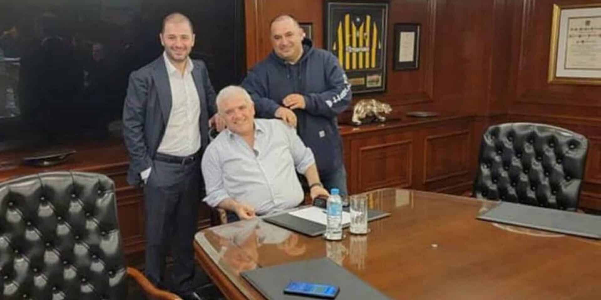 Ο Δημήτρης Μελισσανίδης με τον Άλεξ Χαντιτάγκι