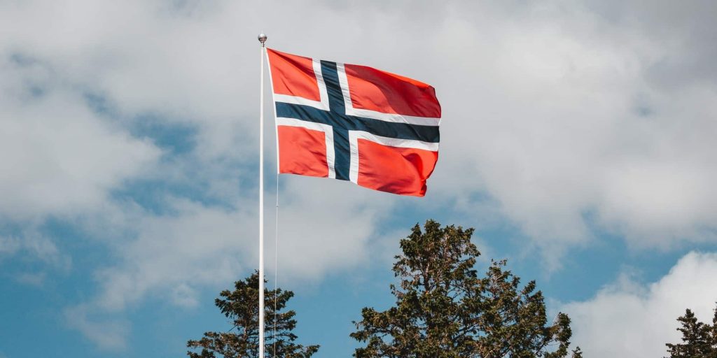 Η σημαία της Νορβηγίας