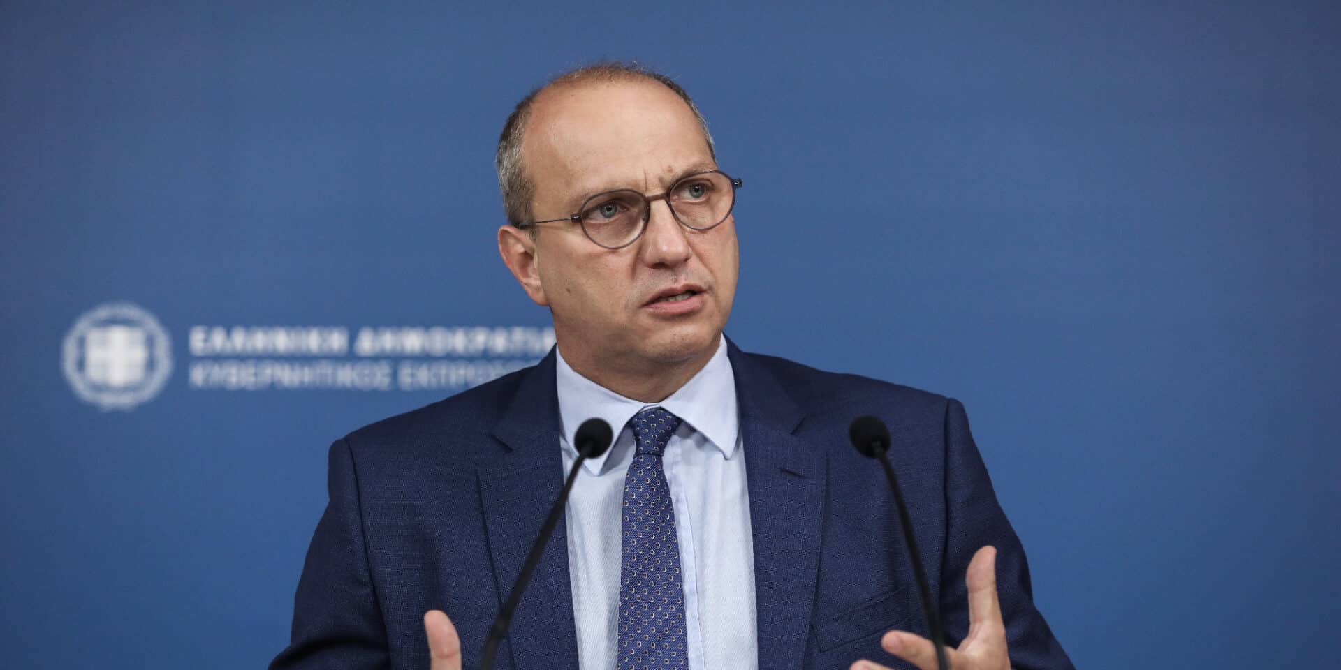 Ο κυβερνητικός εκπρόσωπος Γιάννης Οικονόμου