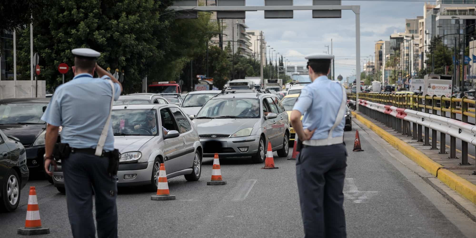 Αστυνομία της Τροχαίας στους δρόμους της Αθήνας