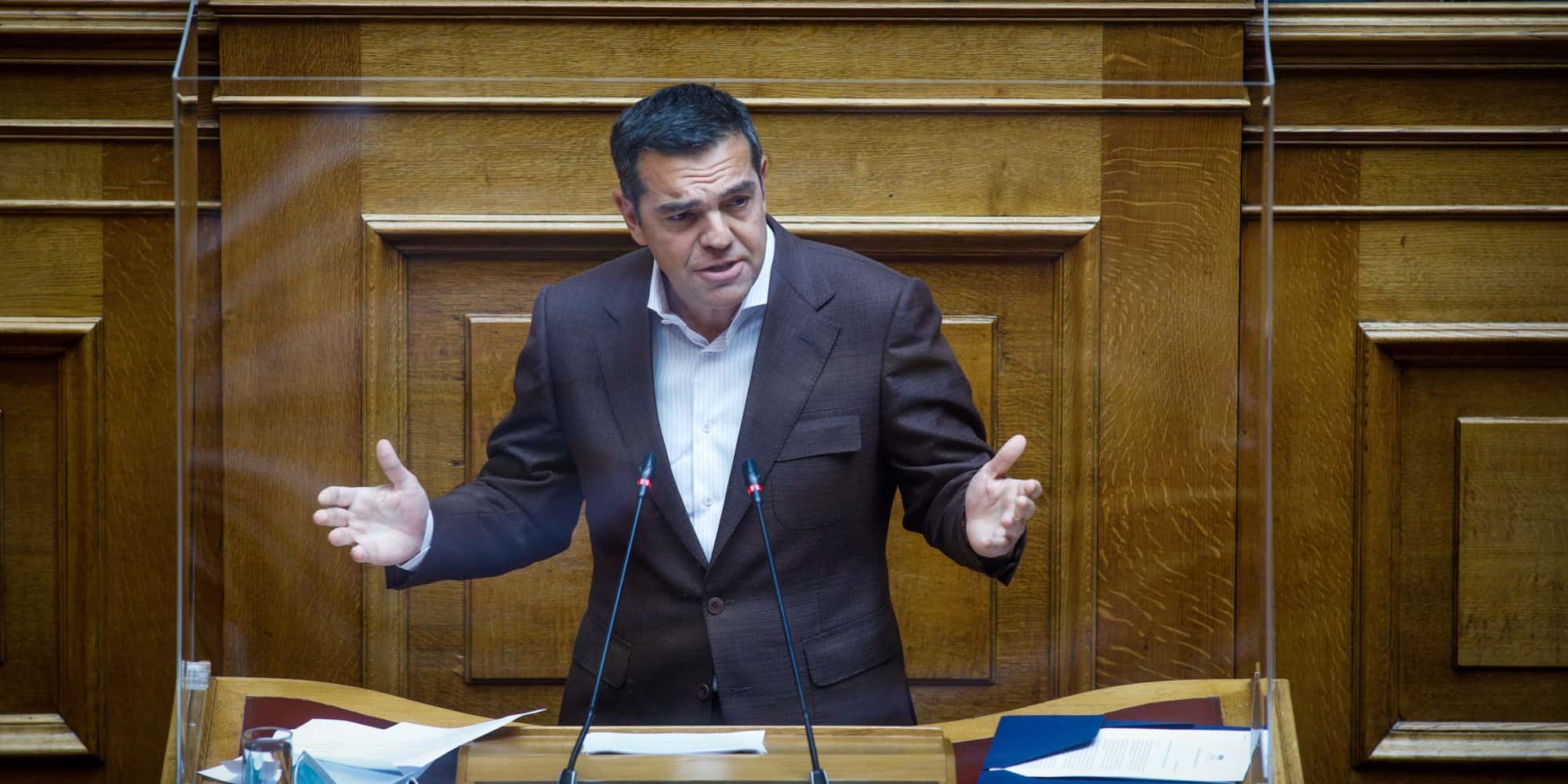Ο πρόεδρος του ΣΥΡΙΖΑ-ΠΣ, Αλέξης Τσίπρας, στη Βουλή