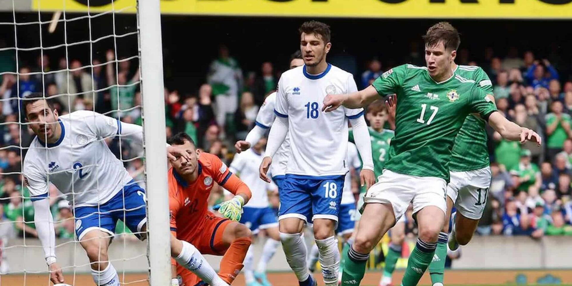 Φάση από το Βόρεια Ιρλανδία-Κύπρος για το Nations League