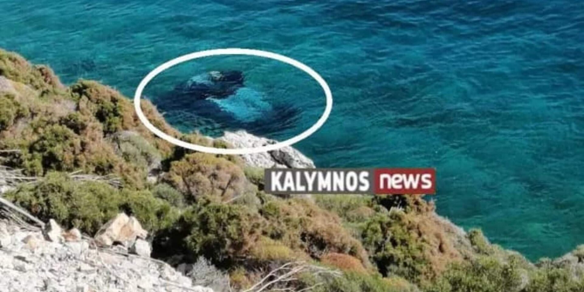 Αυτοκίνητο στη θάλασσα στην Κάλυμνο