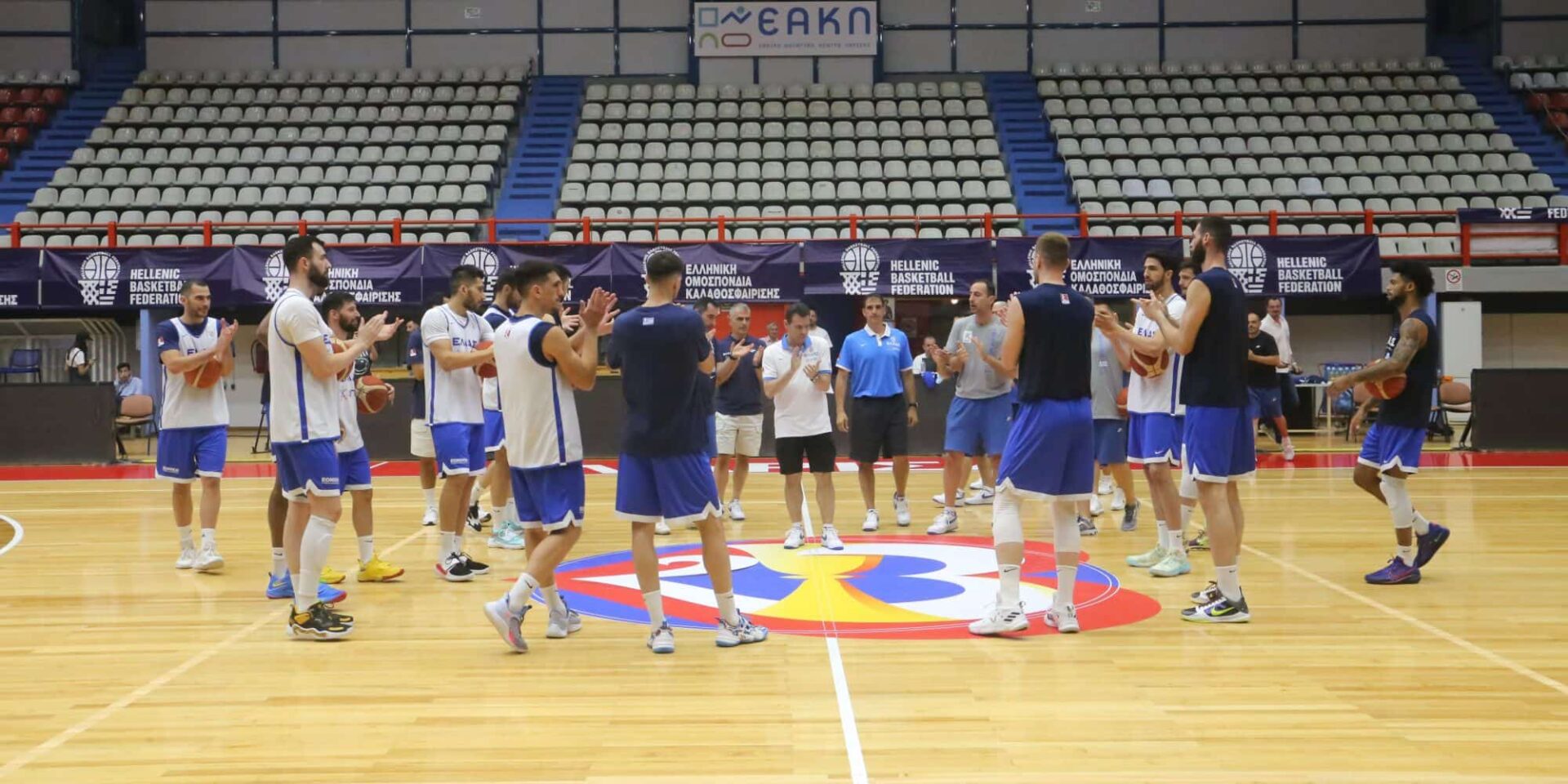 Προπόνηση της Εθνικής στη Λάρισα
