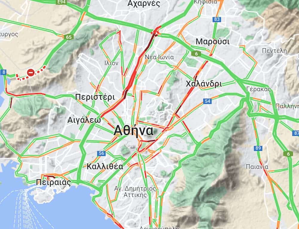 Κίνηση στην Αθήνα