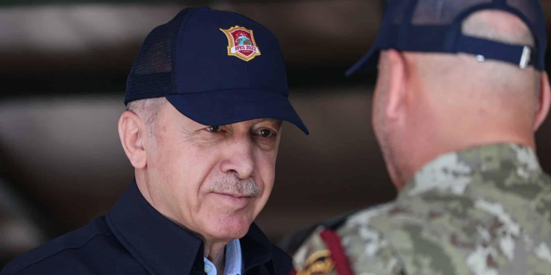 O Ταγίπ Ερντογάν στην άσκηση