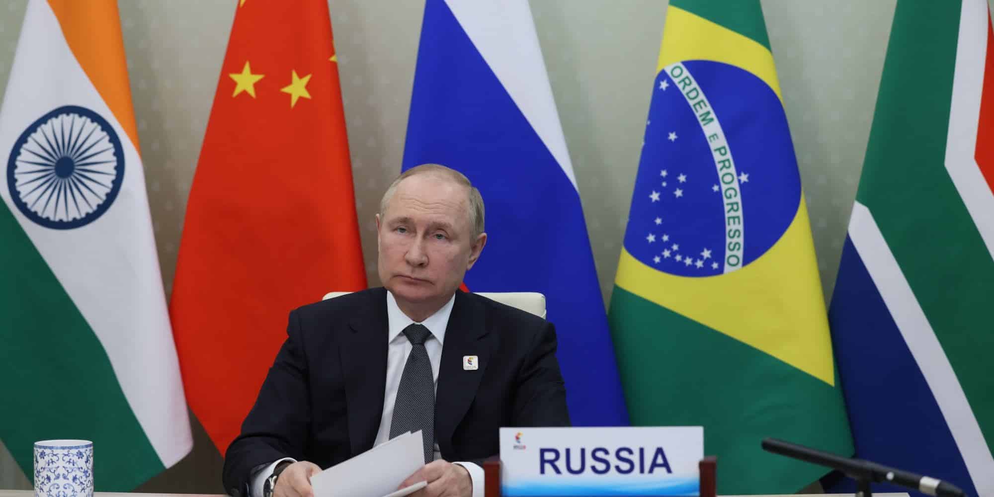 O Βλαντιμίρ Πούτιν στη Σύνοδο των χωρών που συμμετέχουν στον διεθνή πολιτικό οργανισμό BRICS