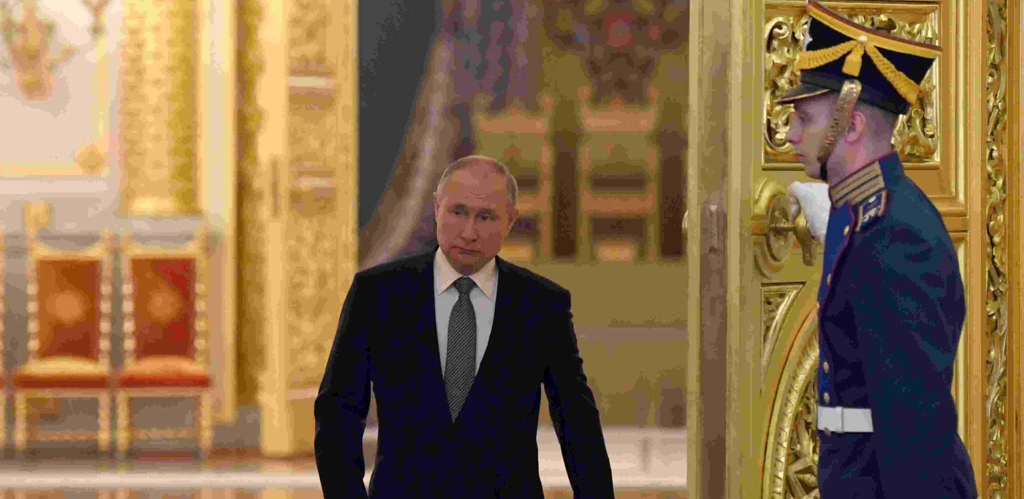 O Ρώσος πρόεδρος Βλαντιμίρ Πούτιν στο Κρεμλίνο