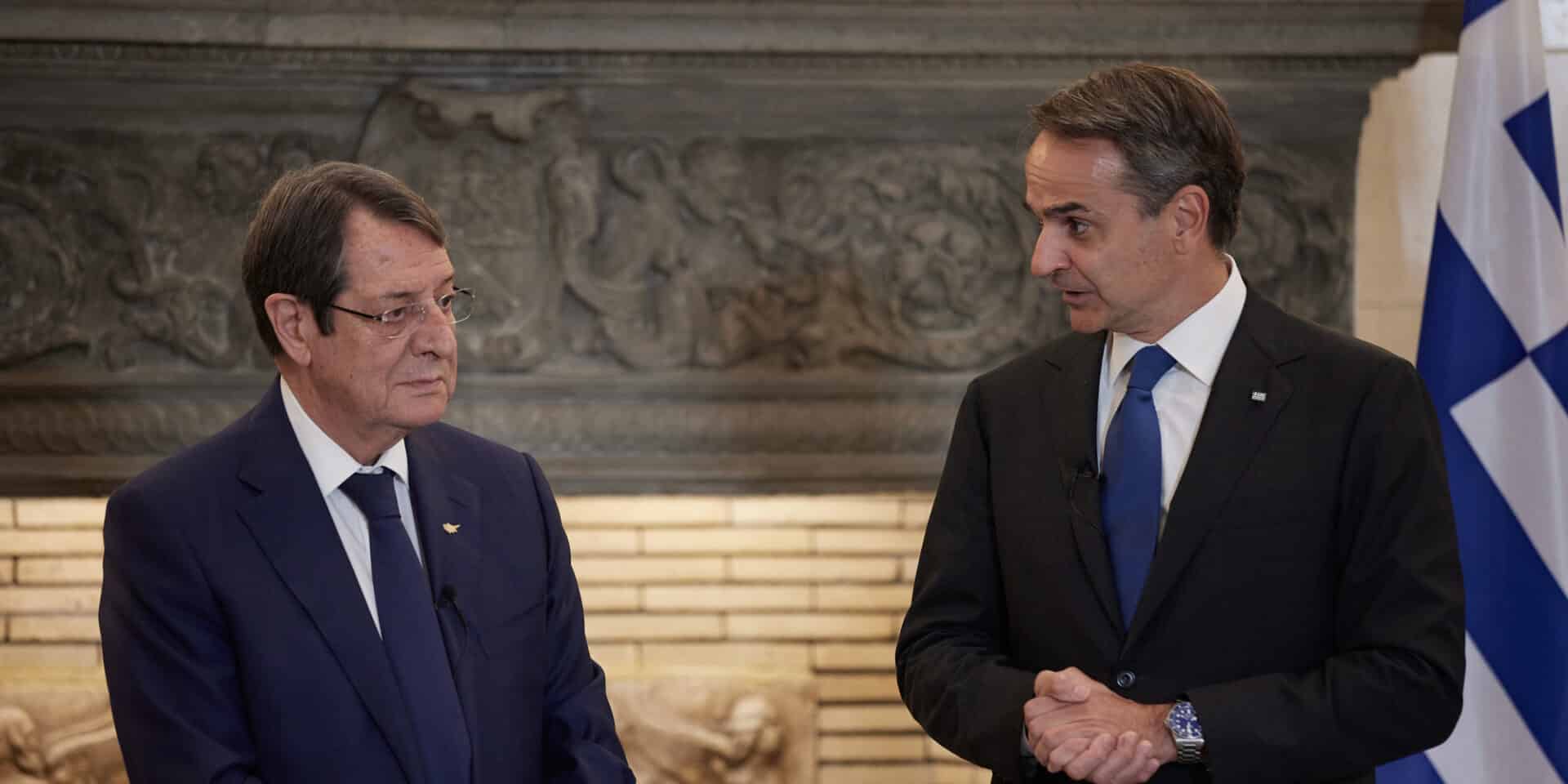 Ο Νίκος Αναστασιάδης και ο Κυριάκος Μητσοτάκης